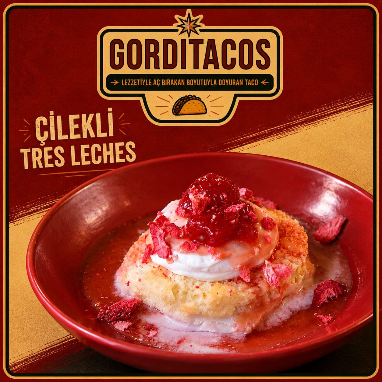 Çilekli Tres Leches